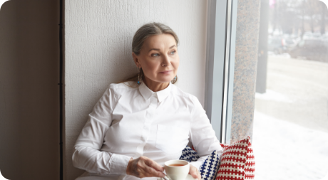 Senior woman indoors